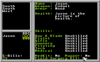 BattleTech: The Crescent Hawk's Inception screenshot 5 for Atari ST